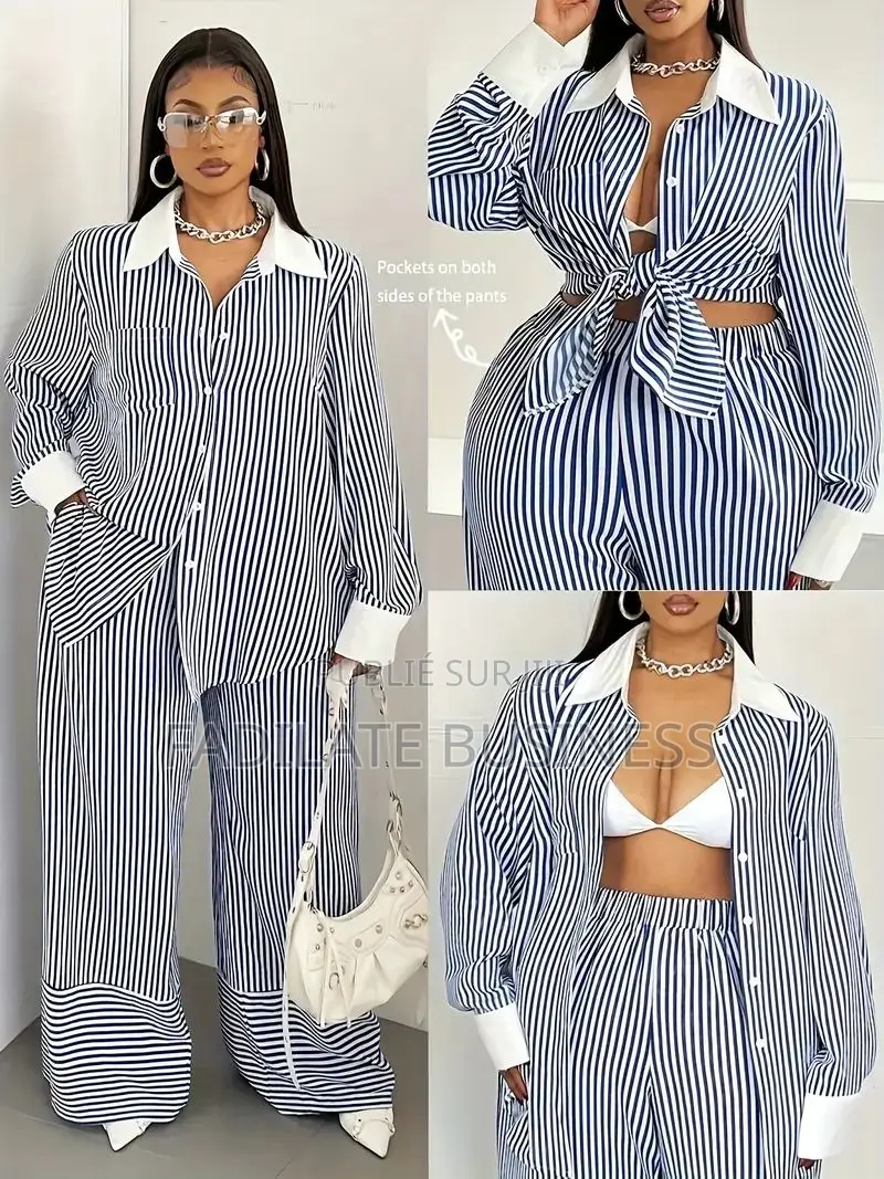 Blazer Et Pantalon Large