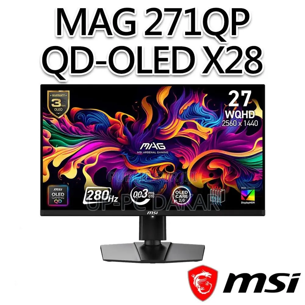Ecran Gamer Msi Mag 271qp Qdoled X28