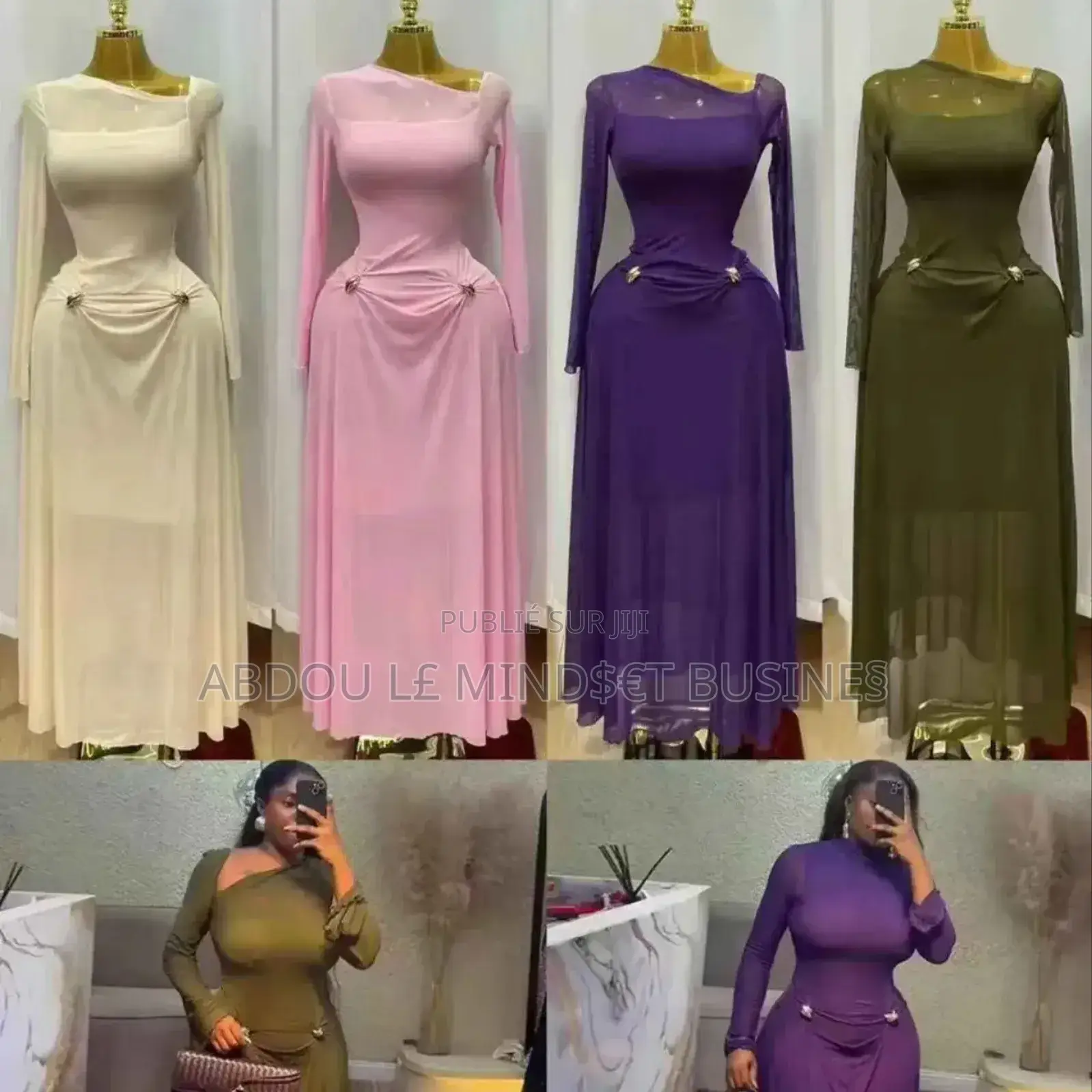 Robe Longue Manches