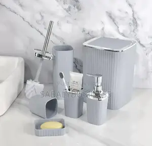 6 PCS Ensemble Salle De Bain