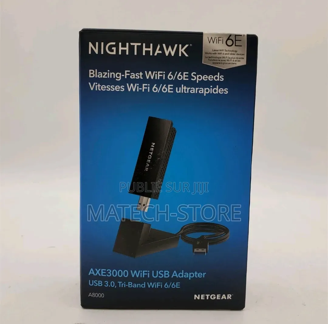 Netgear Nighthawk A8000 Wi-Fi 6 6e Tri-Bande Usb Jusqu'à 3gbps