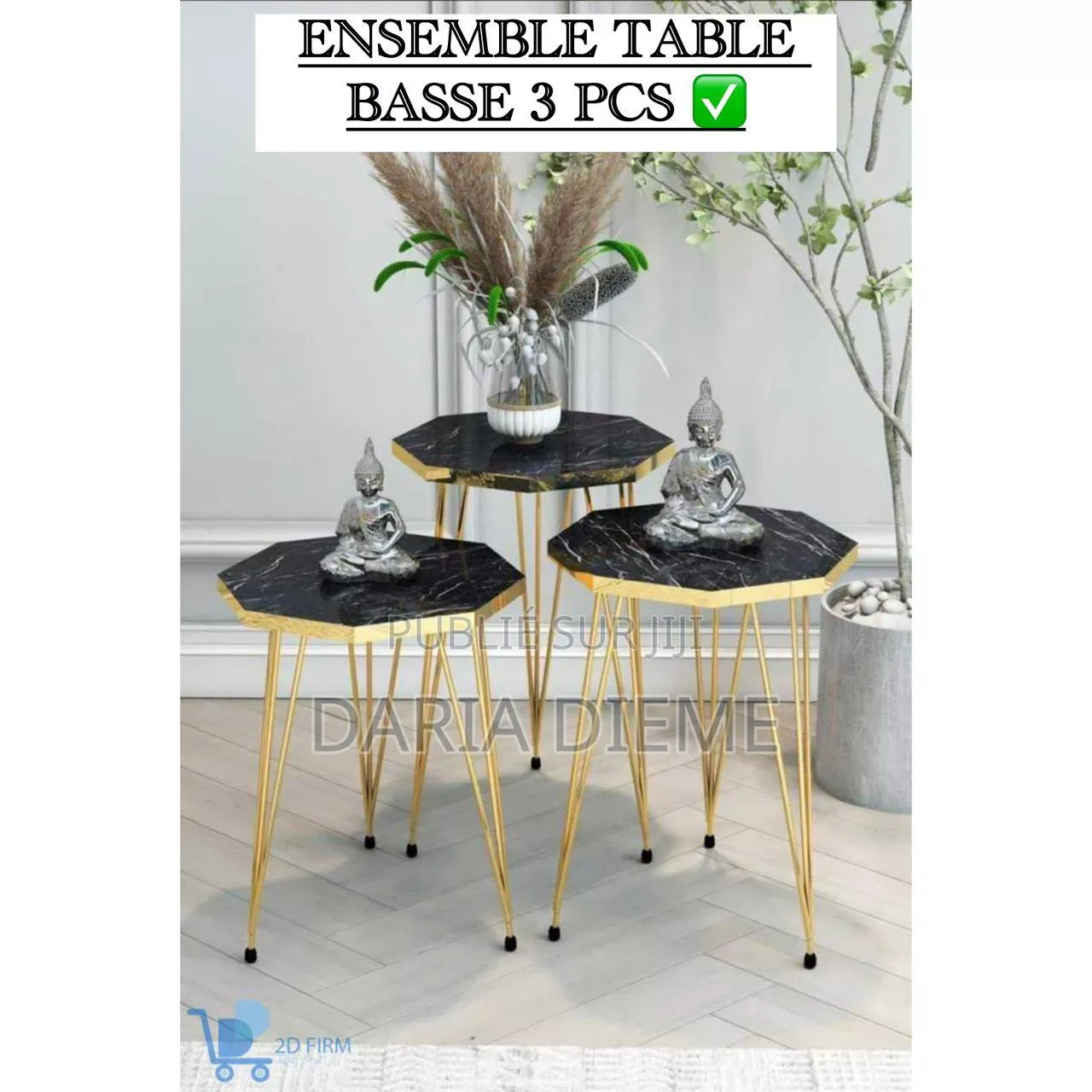 Ensemble Table Basse 3 Pièces