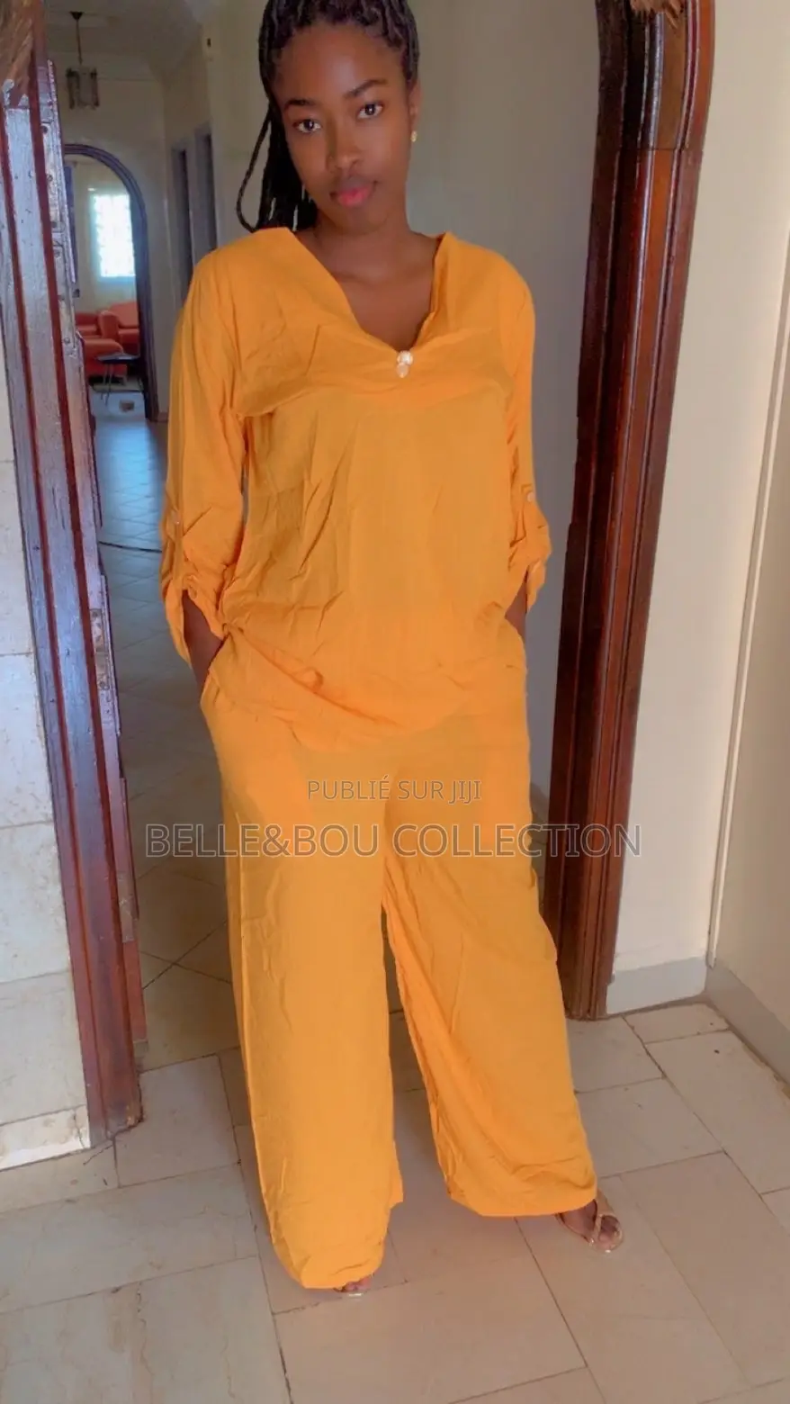 Pantalon Bas Large Avec Haut
