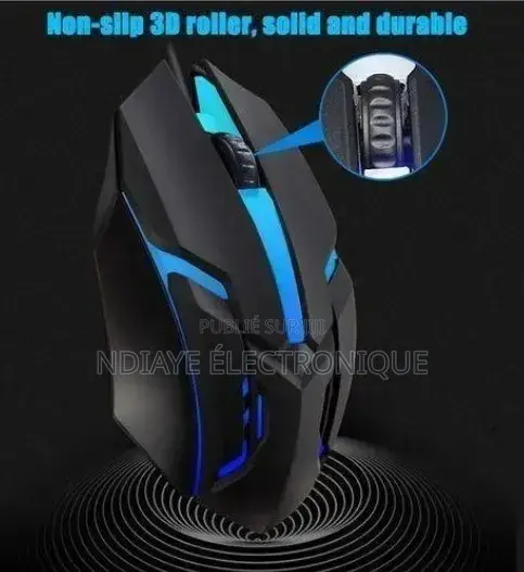 Souris Filaire À Led Colorées- Souris Gamer Avec Rétroéclairage