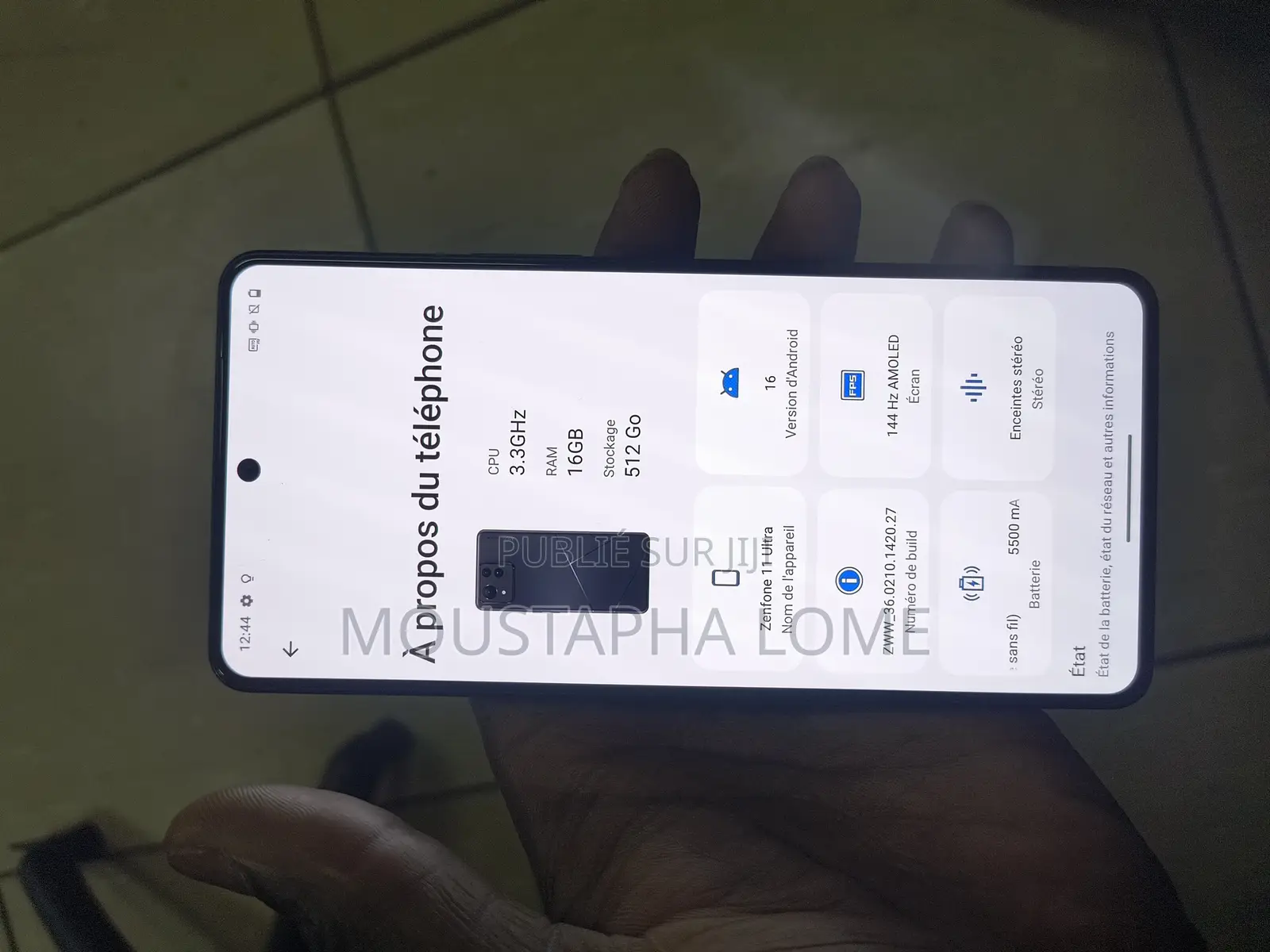 Nouveau Asus Zenfone 11 Ultra 512 GB Noir