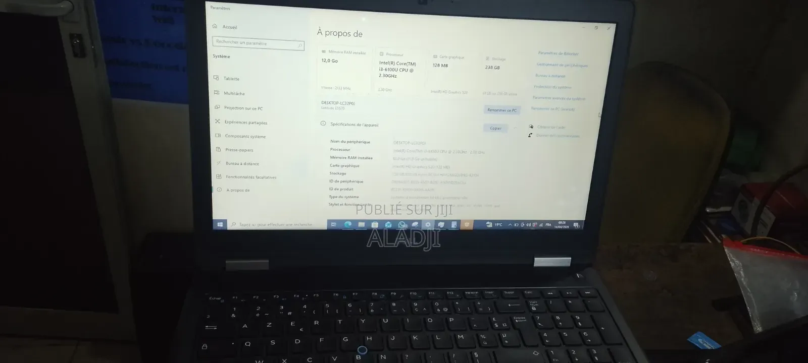 Dell Latitude E5570 12GB Intel Core i3 HDD+SSD 256GB