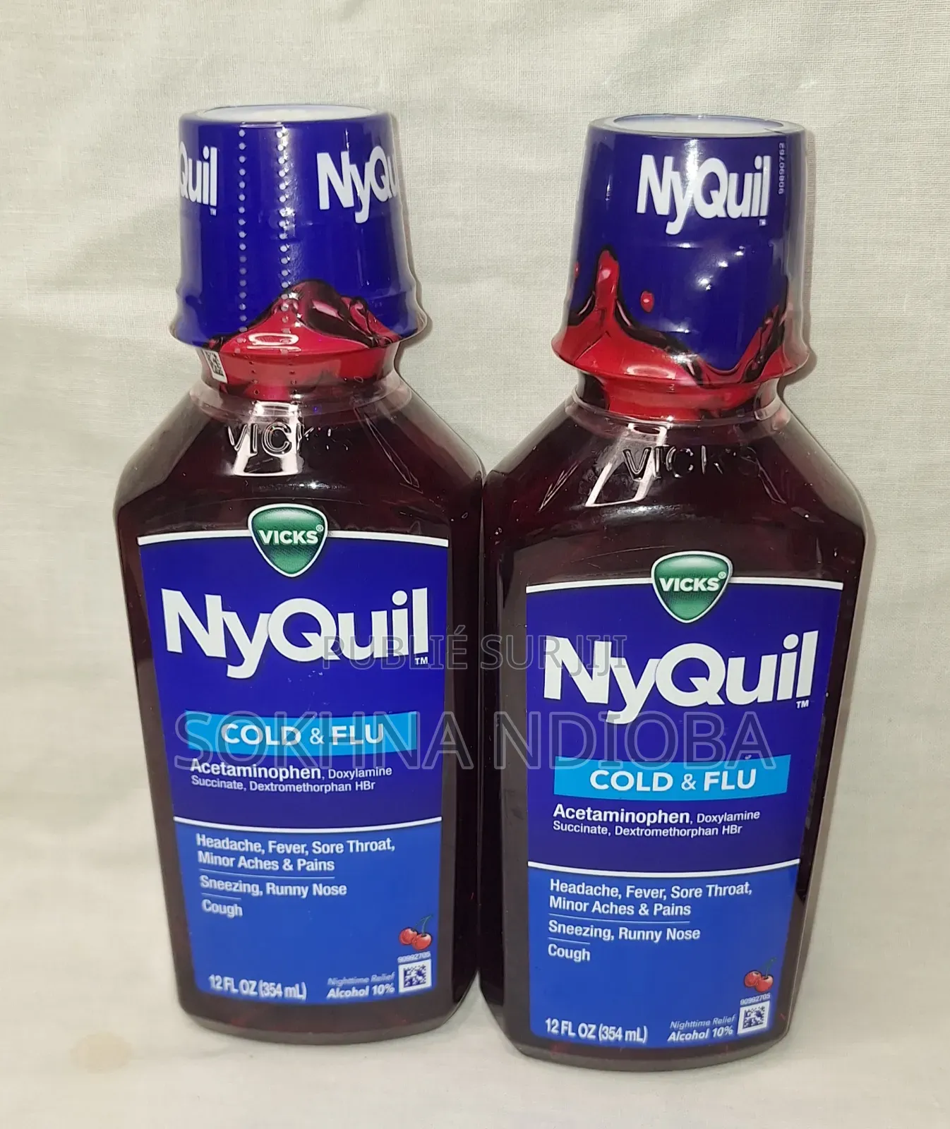 Soulage Des Symptômes Nocturnes Intenses Du Rythme Et De La Grippe