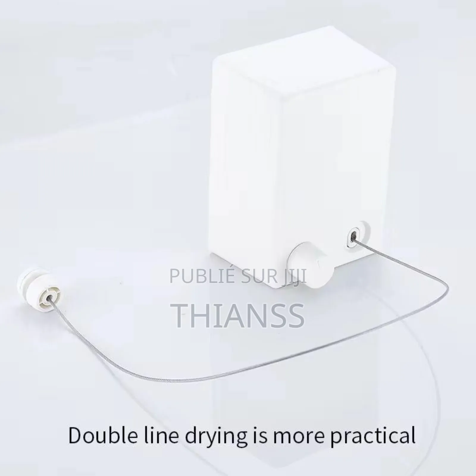 Séchage-Linge Murale Rétractable en Plastique Dimension : 4,2m