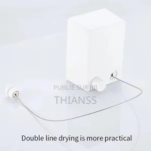 Séchage-Linge Murale Rétractable en Plastique Dimension : 4,2m