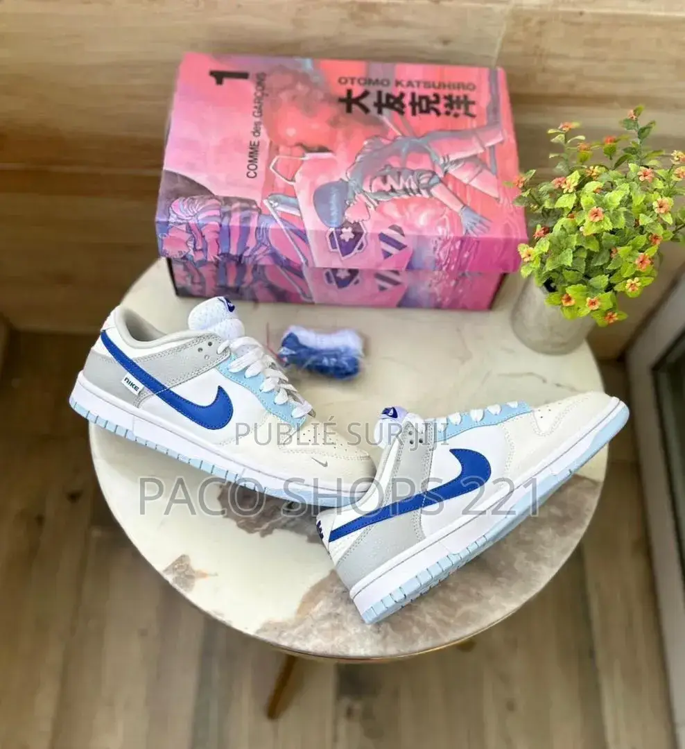 Nike Dunk Low Ivory Hyper Royal Gs