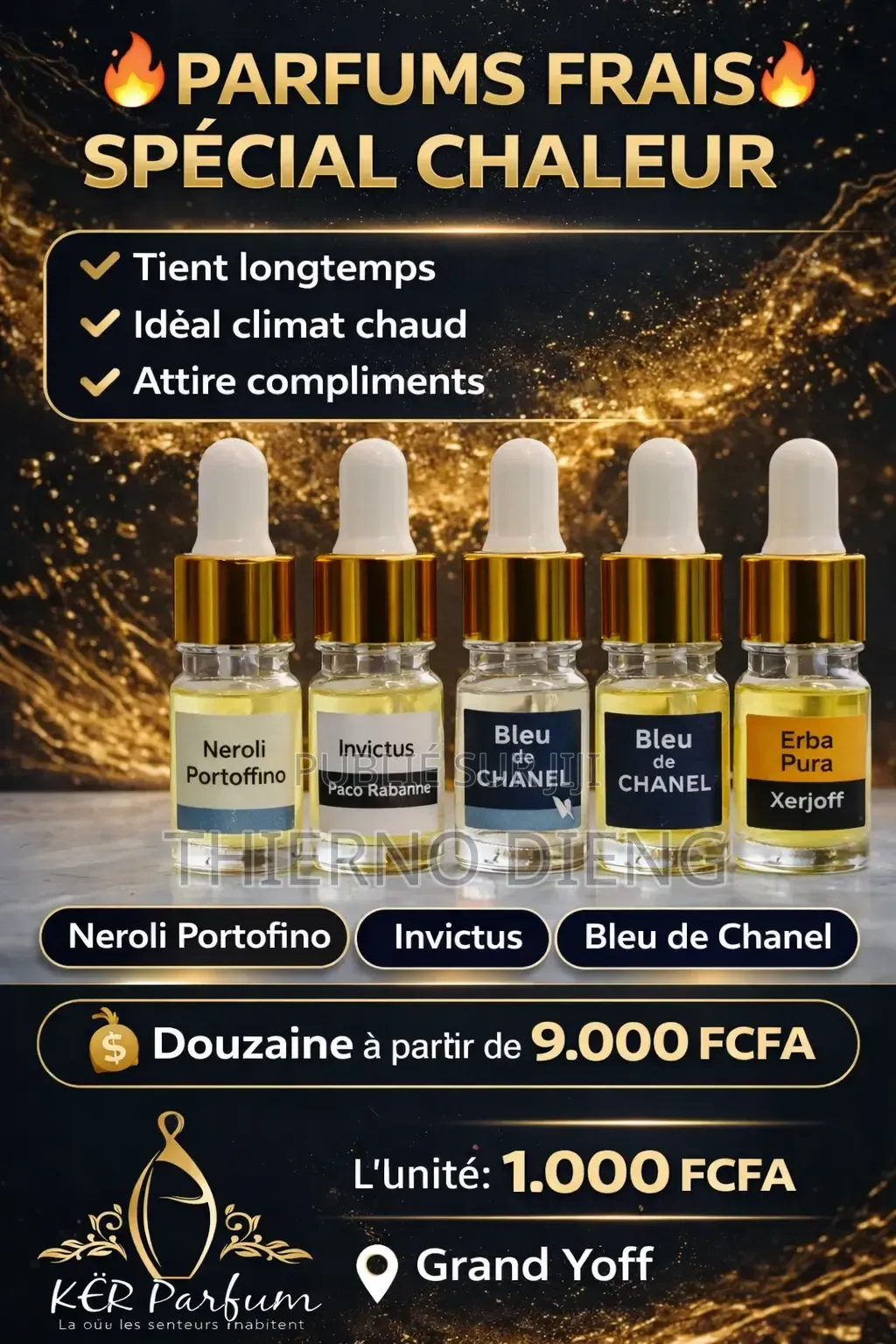 Parfun , Déodorant,Brume, Huile,