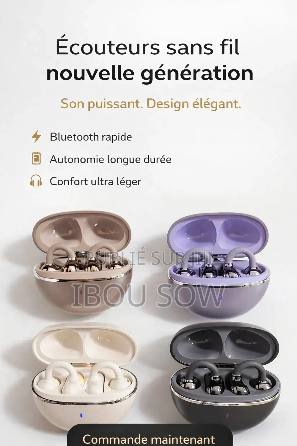 Écouteurs Sans Fil Design Papillon – Élégance Et Performance Airpod