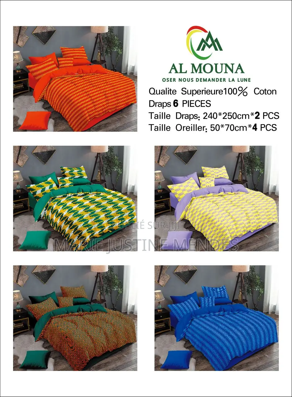 Draps 6 Pièces
