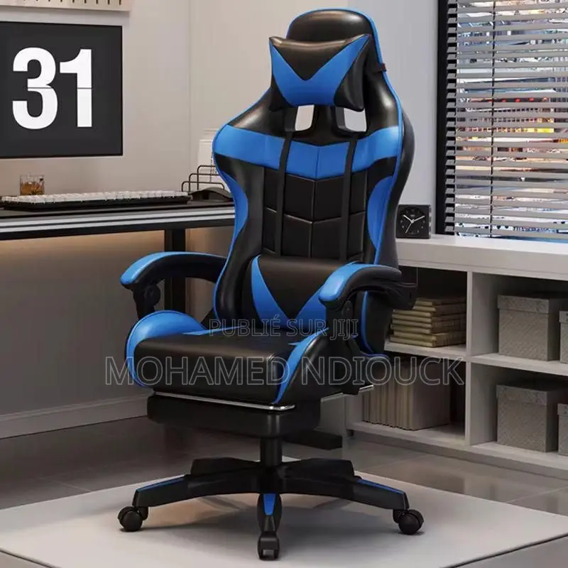 Chaise Gamer, Fauteuil De Jeu Ergonomique À Dossier Haut Avec Repose-