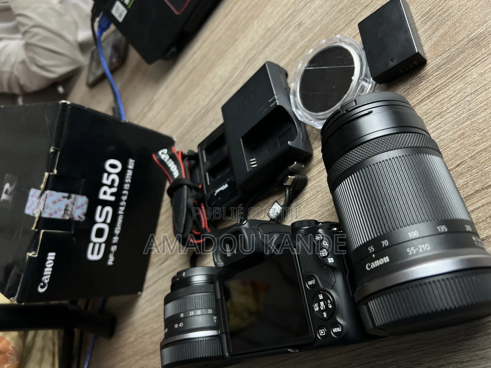 Canon Eos R50 + Objectif 18-45 Mm + 55-210 Mm Is STM