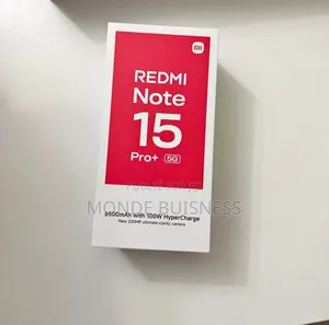 Nouveau Xiaomi Redmi Note 15 Pro+ 512 GB Noir