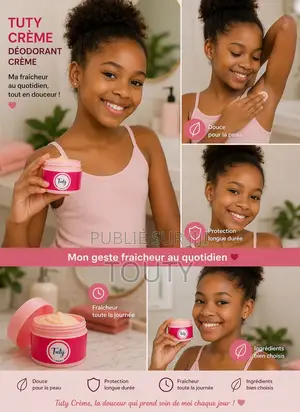Vente Déodorant Crème Tuty Premium 100% Naturel À Base De Musc