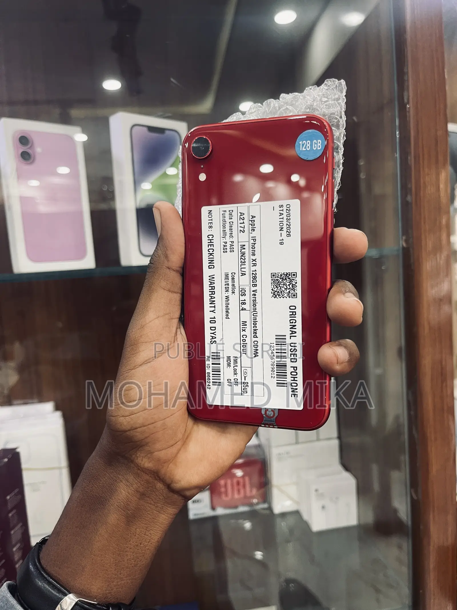 Nouveau Apple XR 128 GB Rouge