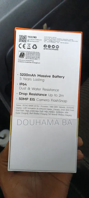 Nouveau Tecno Spark 40 Pro+ 128 GB Vert
