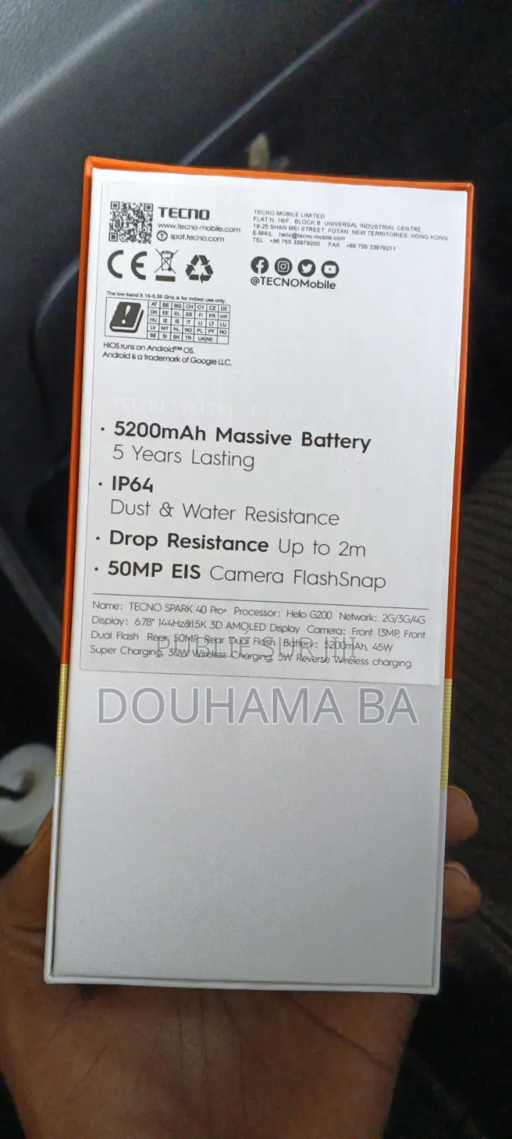 Nouveau Tecno Spark 40 Pro+ 128 GB Vert