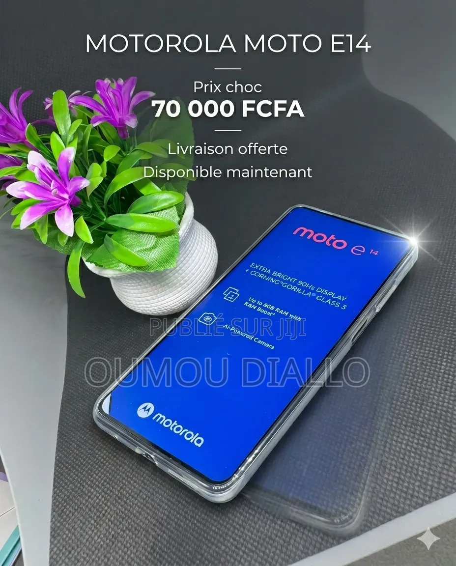 Nouveau Motorola Moto E14 64 GB Noir