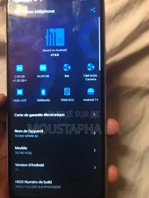 Tecno Spark 8C 64 GB Blanc