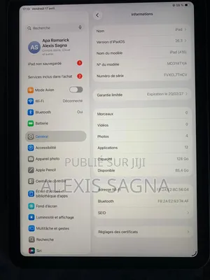 Apple iPad (2025) 128 GB Gris