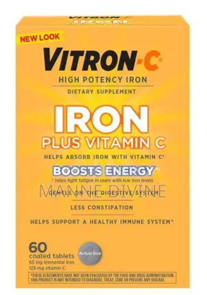 Fer Vitron-C+Vitamine C Lutte Contre La Fatigue Et Soutient L’Immunité