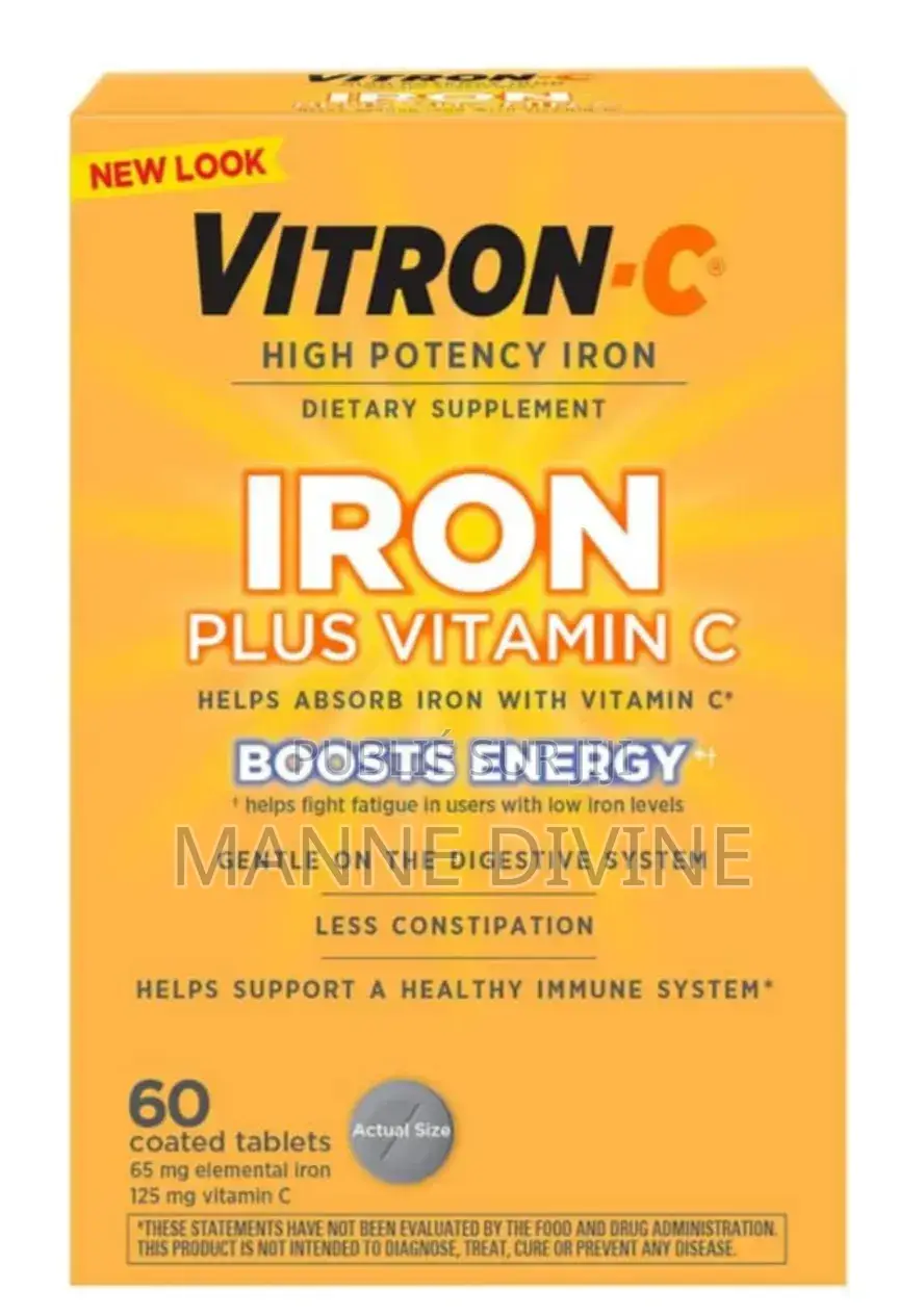 Fer Vitron-C+Vitamine C Lutte Contre La Fatigue Et Soutient L’Immunité