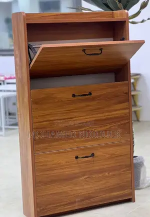 Armoire De Rangement Pour Chaussures Avec 3 Tiroirs Rabattables