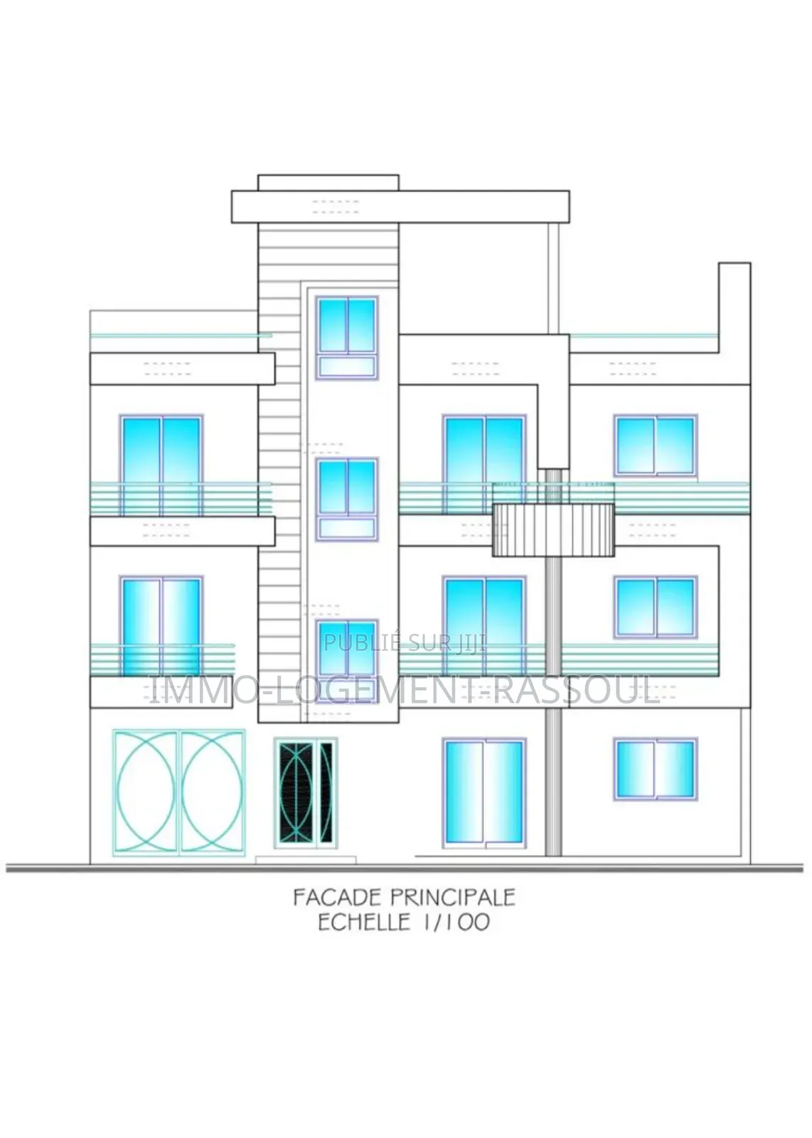 Terrain À Vendre Avec Un Fondation De R+4
