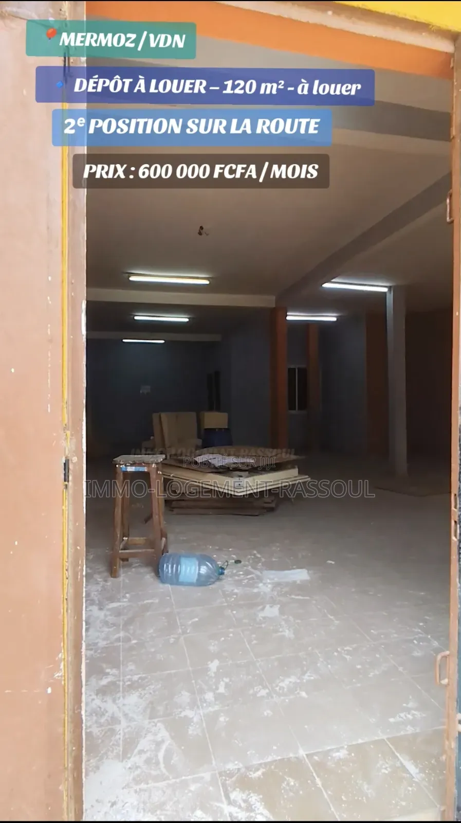 Dépôt À Louer Sis a Mermoz VDN