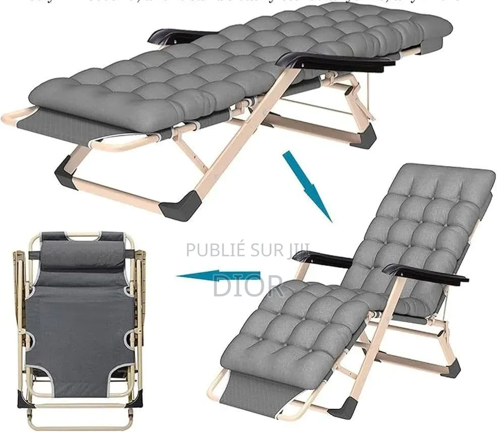 Chaise Pliante Long Avec Housse