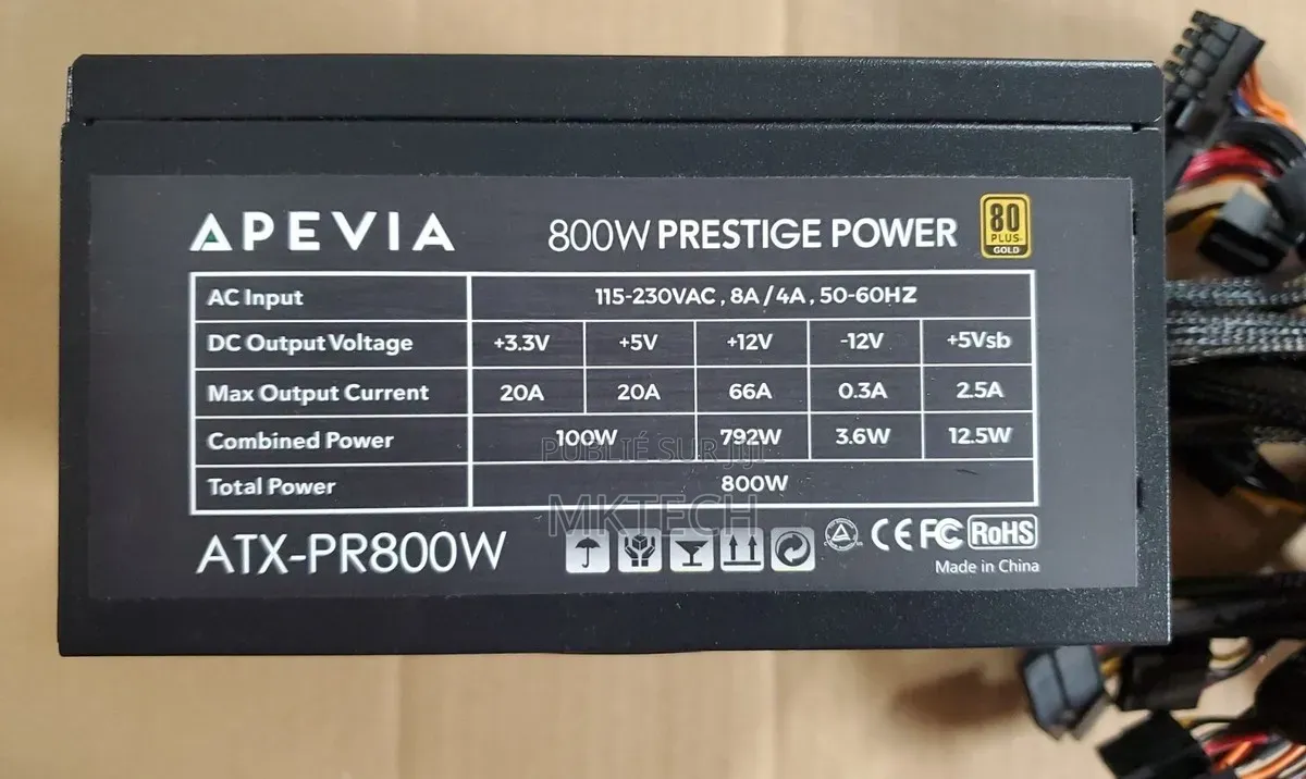 Alimentation Gamer 800 Watts Gold