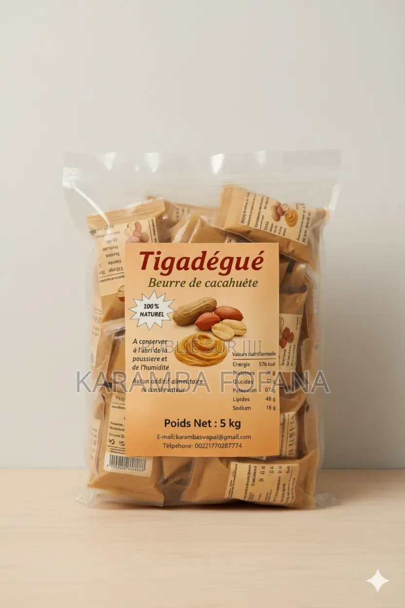 Beurre De Cacahuète Ou Pattes d'Arachide Ou Tigadégué