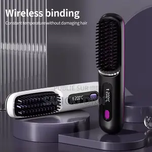 Brosse Lissante Sans Fil Professionnelle – Lissage Rapide Brillance