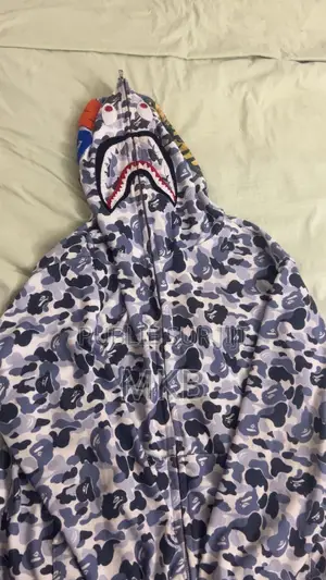 Pull Bape Shark Hoodie Bleu