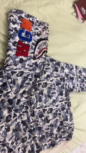 Pull Bape Shark Hoodie Bleu