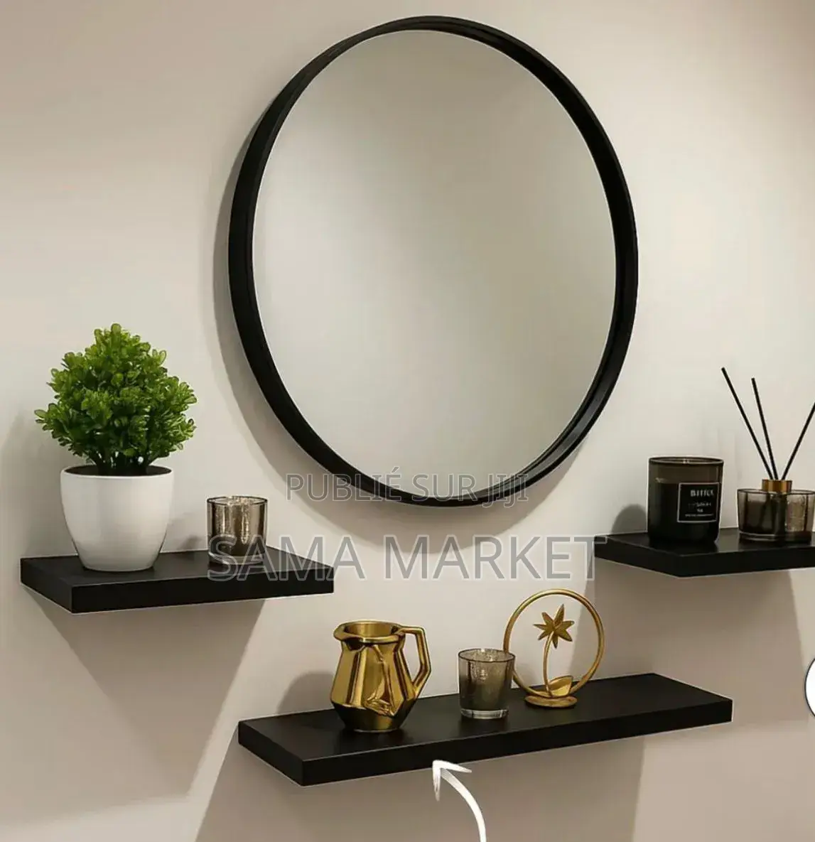 Étagère Murale Avec Miroir