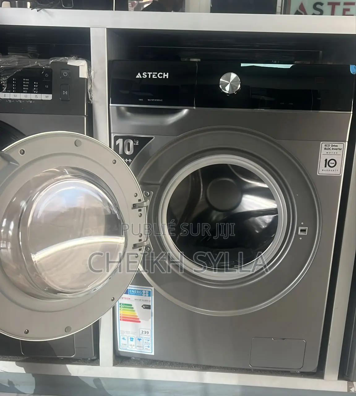 Machine À Laver Astech 10kg Inverter A+