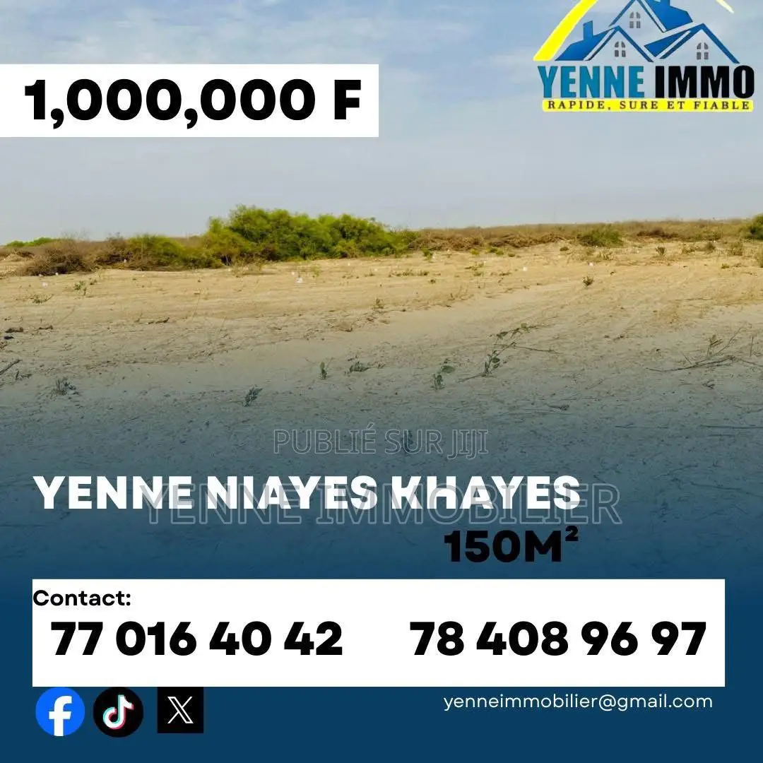 Terrain a Vendre Yenne Niayes Khayes