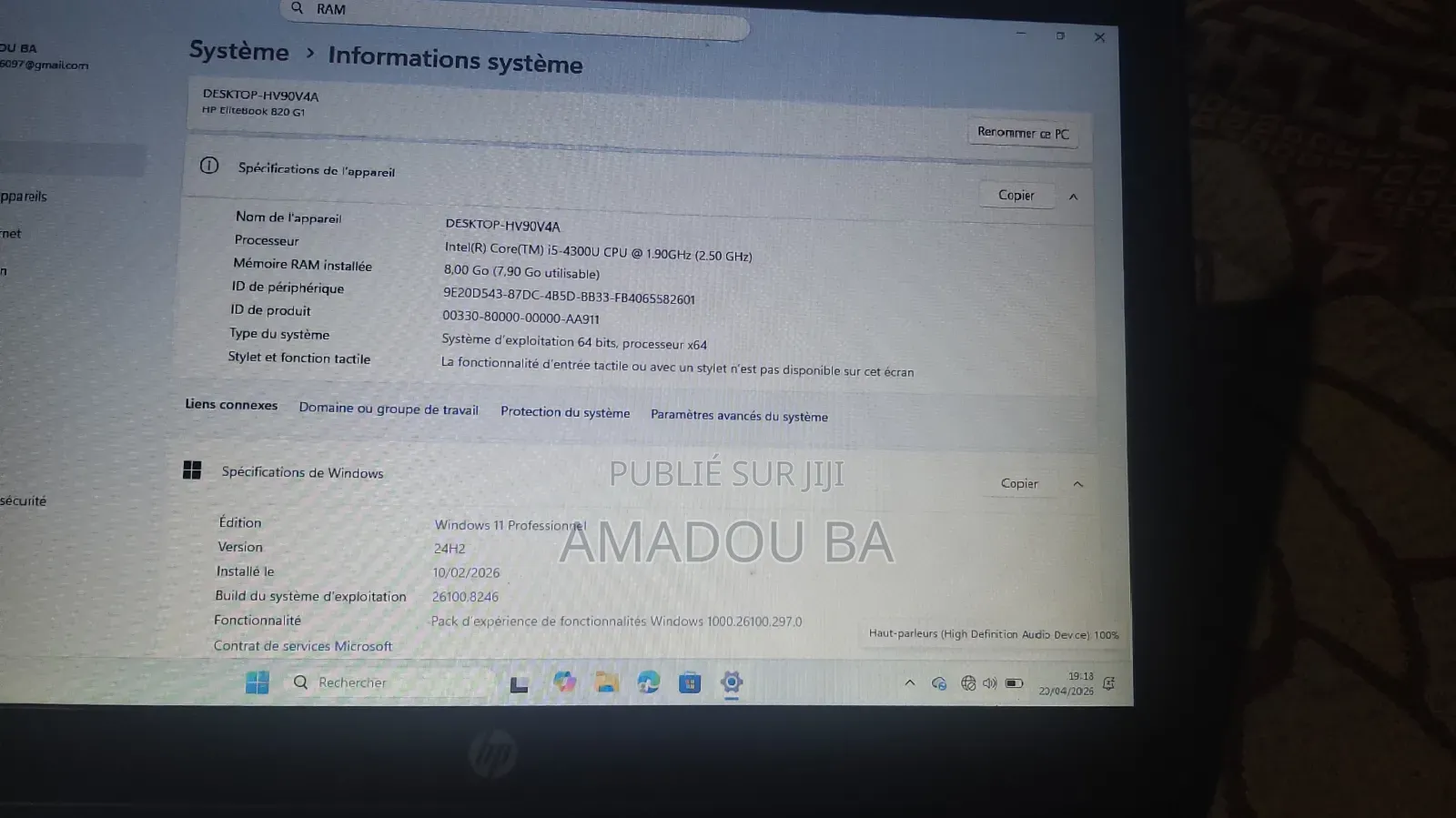 Nouveau HP EliteBook 820 G1 8GB Intel Core i5 SSD 128GB