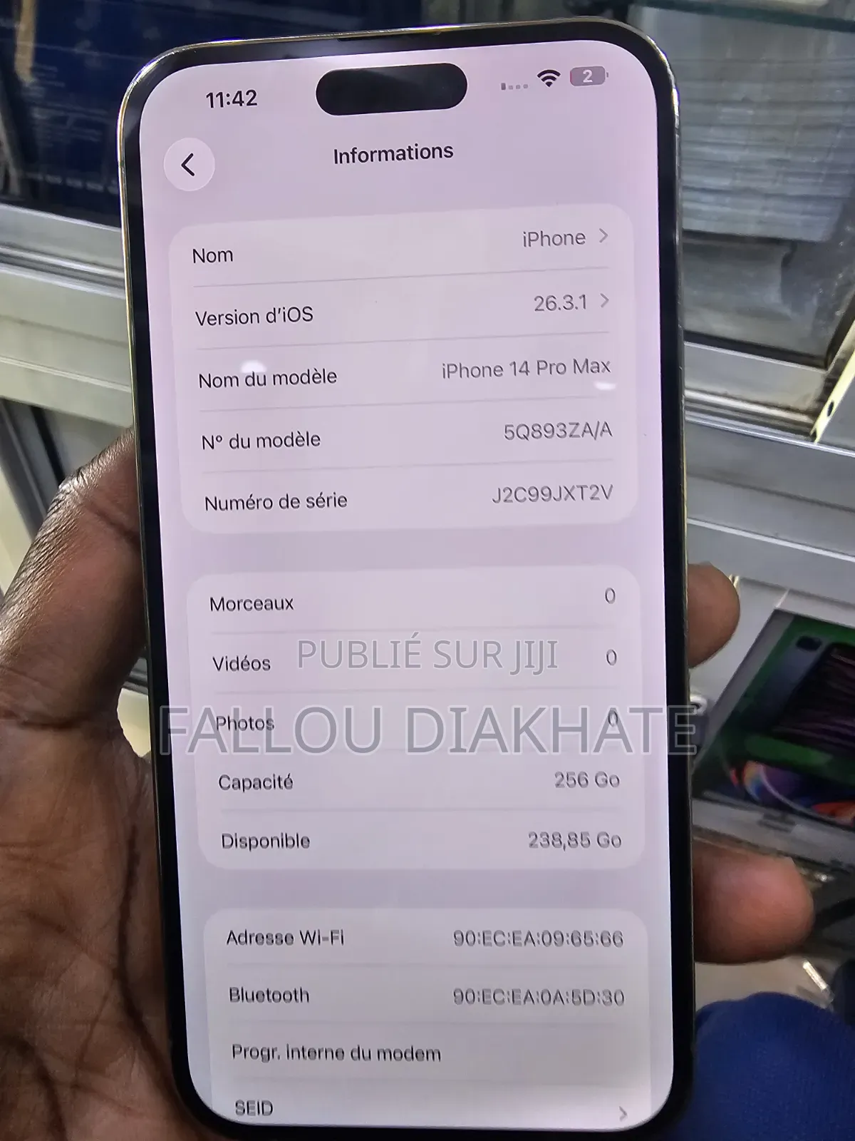 Nouveau Apple iPhone 14 Pro Max 256 GB Doré