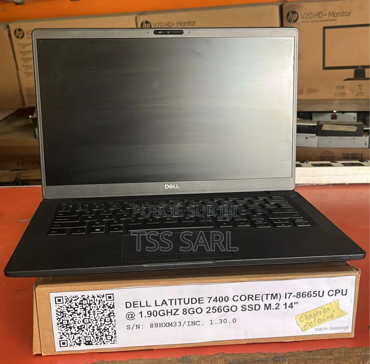 Ordinateur portable Dell Latitude 7400 8GB Intel Core i7 SSD 256GB