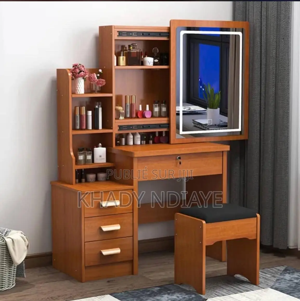 Coiffeuse Avec Tabouret Mik