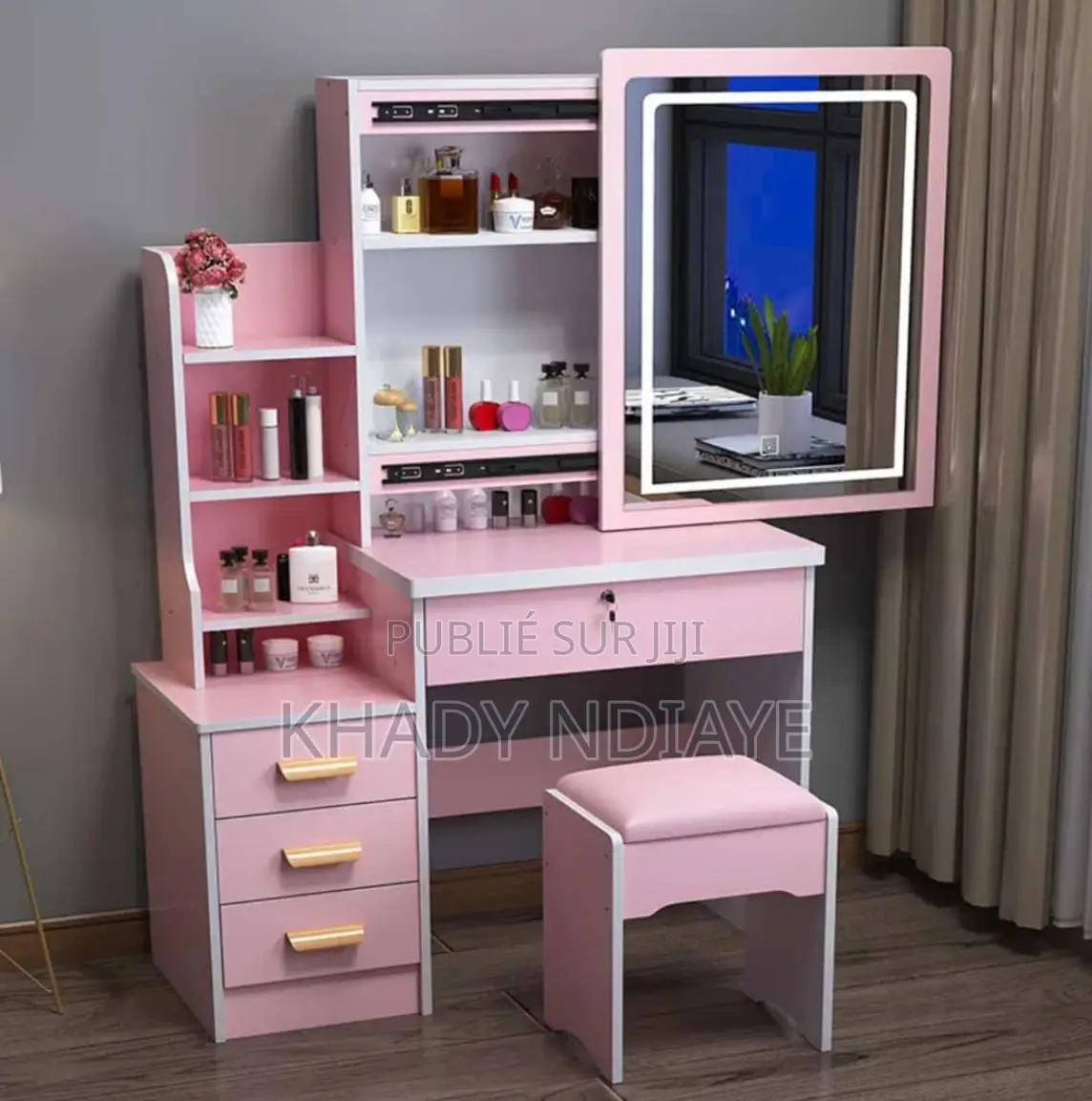 Coiffeuse Avec Tabouret Mik