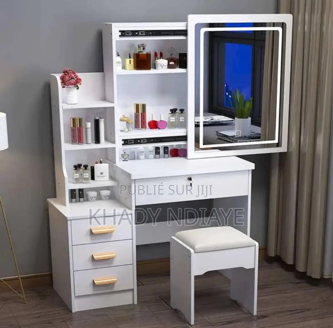 Coiffeuse Avec Tabouret Mik