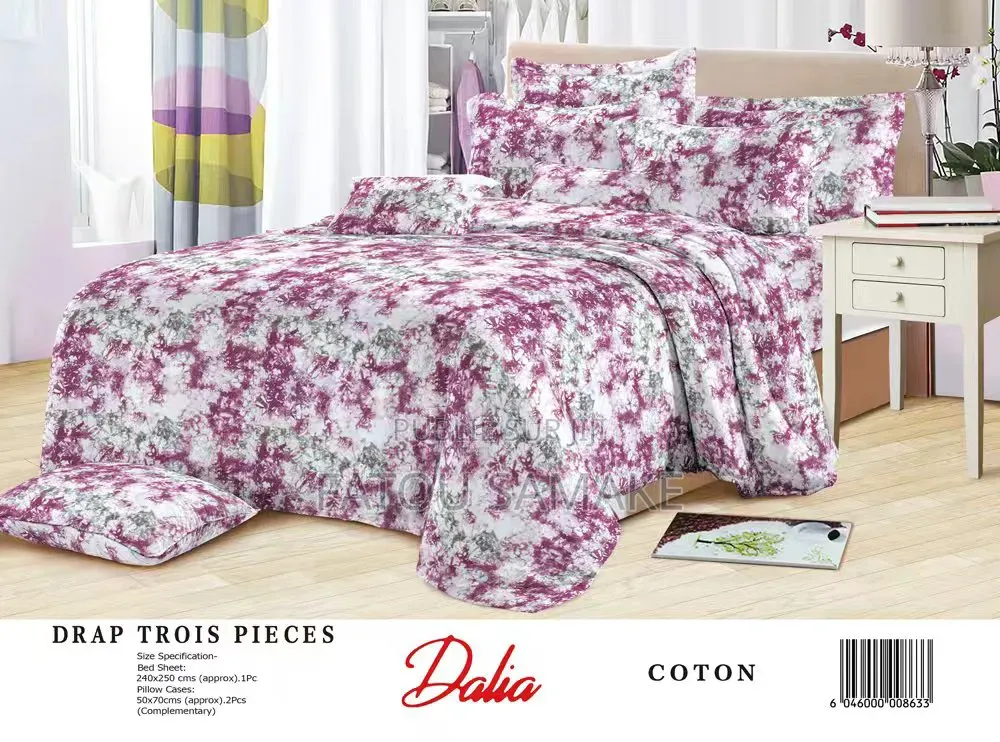 Draps Dalia 3 Pièces De Très Bonne Qualité
