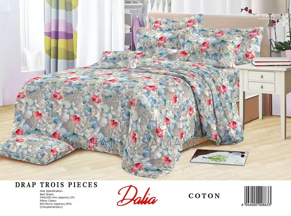 Draps Dalia 3 Pièces De Très Bonne Qualité