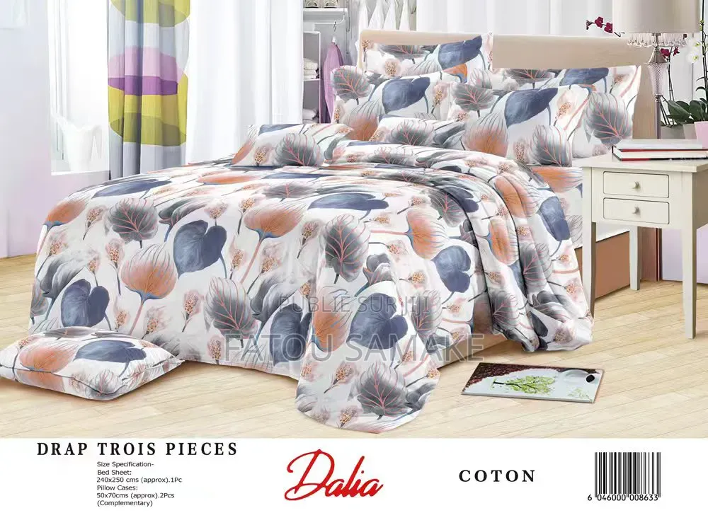 Draps Dalia 3 Pièces De Très Bonne Qualité